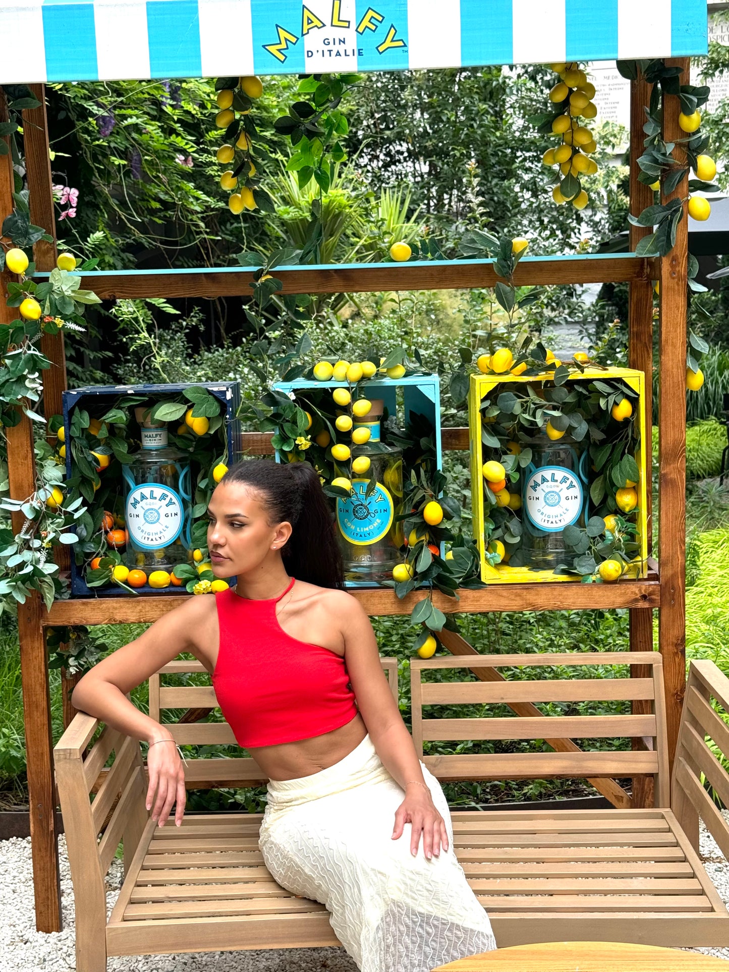 Top court asymétrique - Rouge