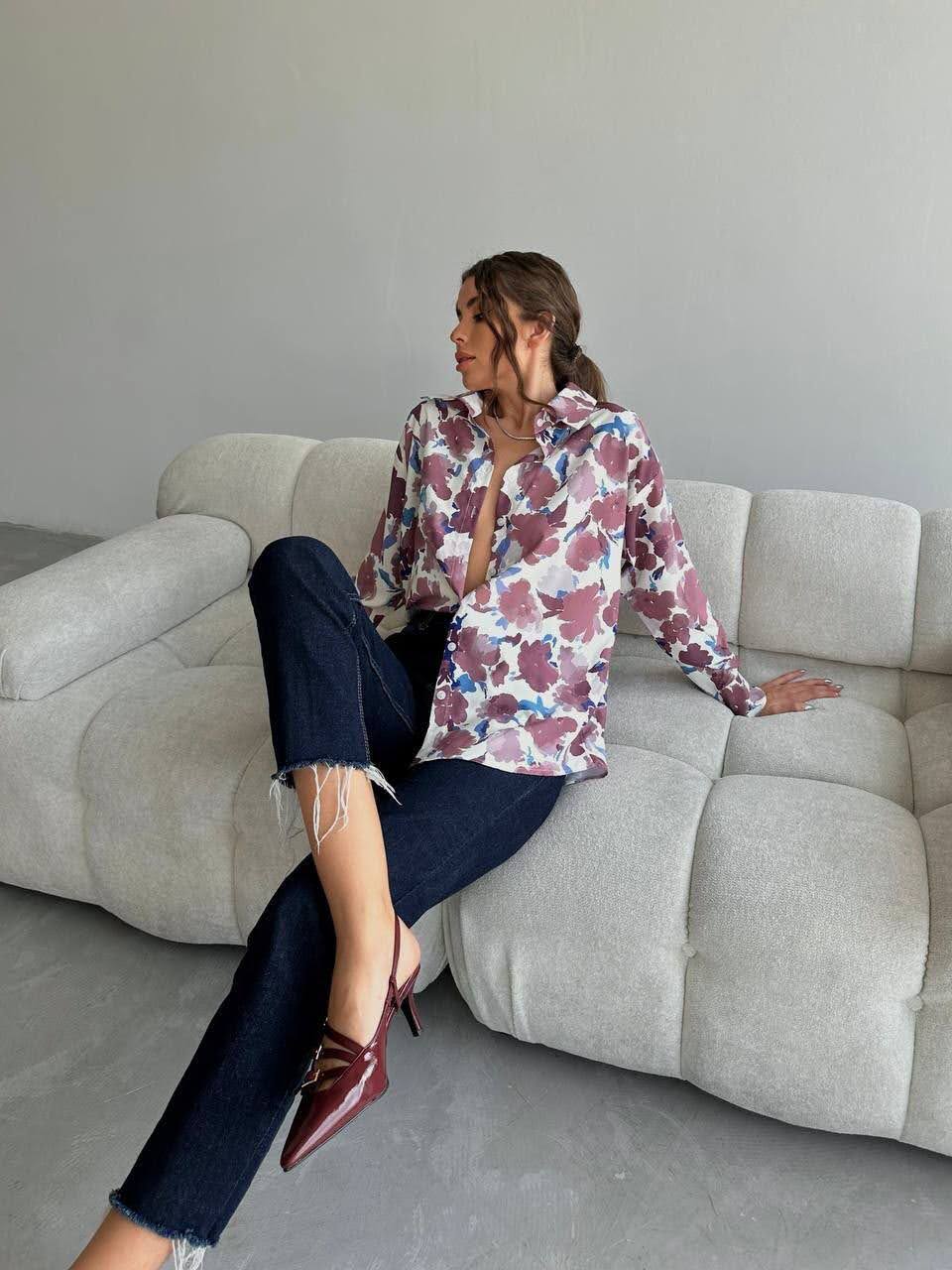 Chemise Motif Fleuri