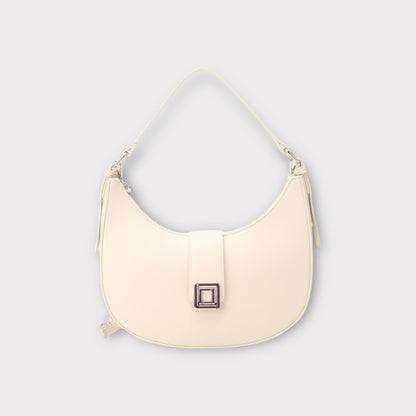 Sac à main demi-lune avec boucle dorée